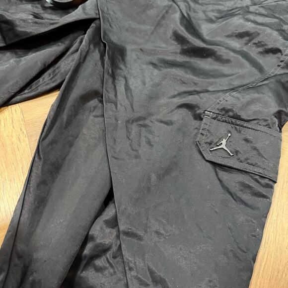 Nike Jordan Womens Future Primal Flight Suit Plus Size 3X Black Satin Streetwear - Picture 3 of 12